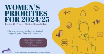 Women's Priorities for 2024/25: Justice & Crime