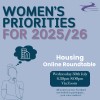 Women’s Priorities for 2025-26 - Housing